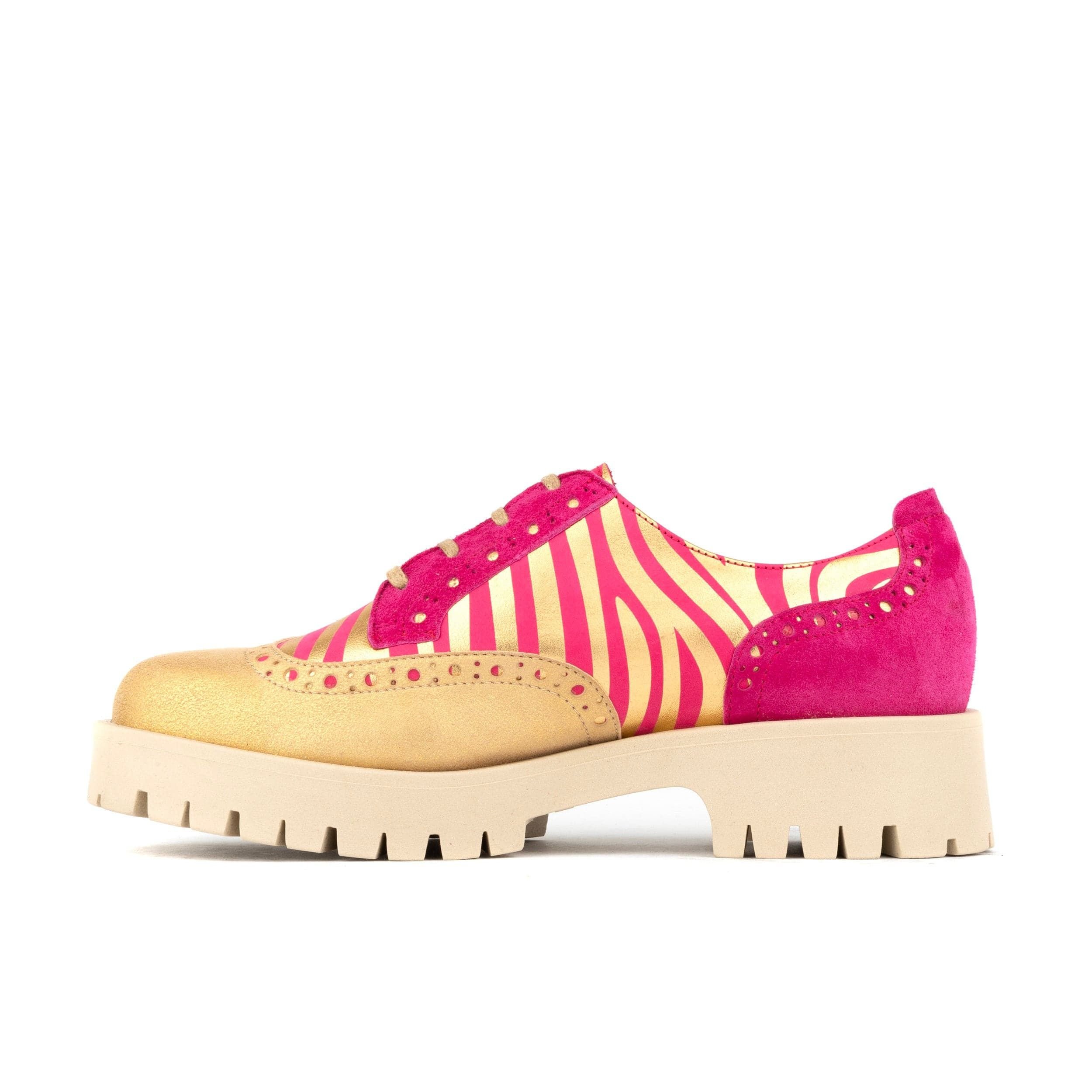 Embassy London Embassy London Women's Artisan - Pink & Gold Stripes - 4