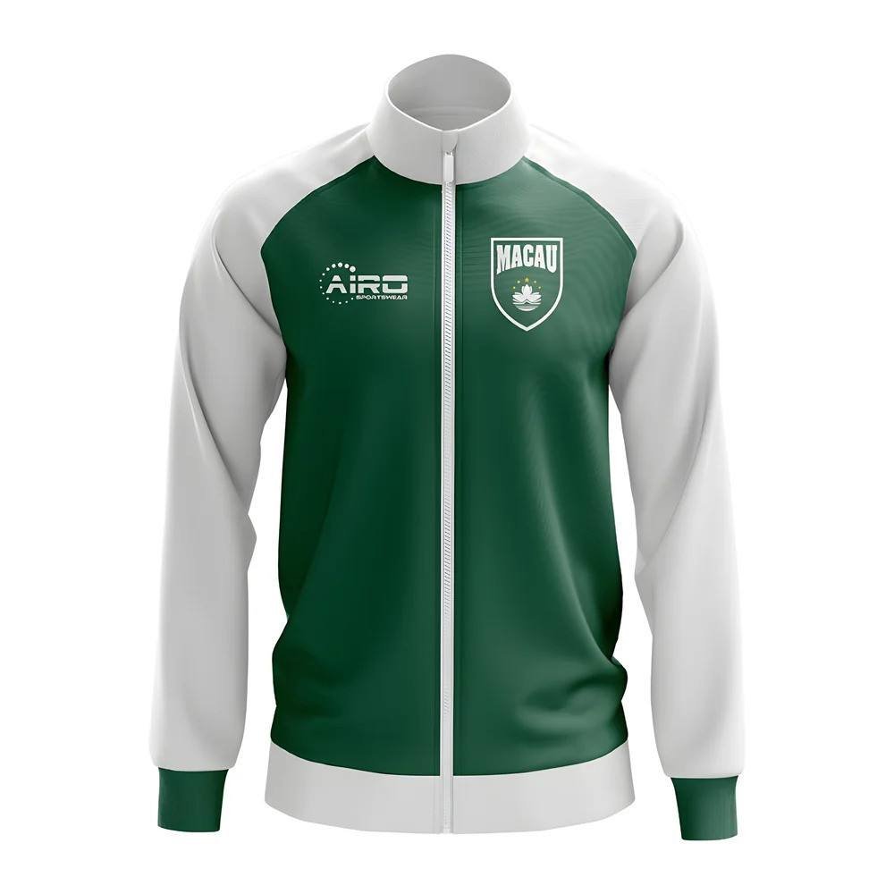 Macau Macau Men's Concept Football Track Jacket in Green - 4