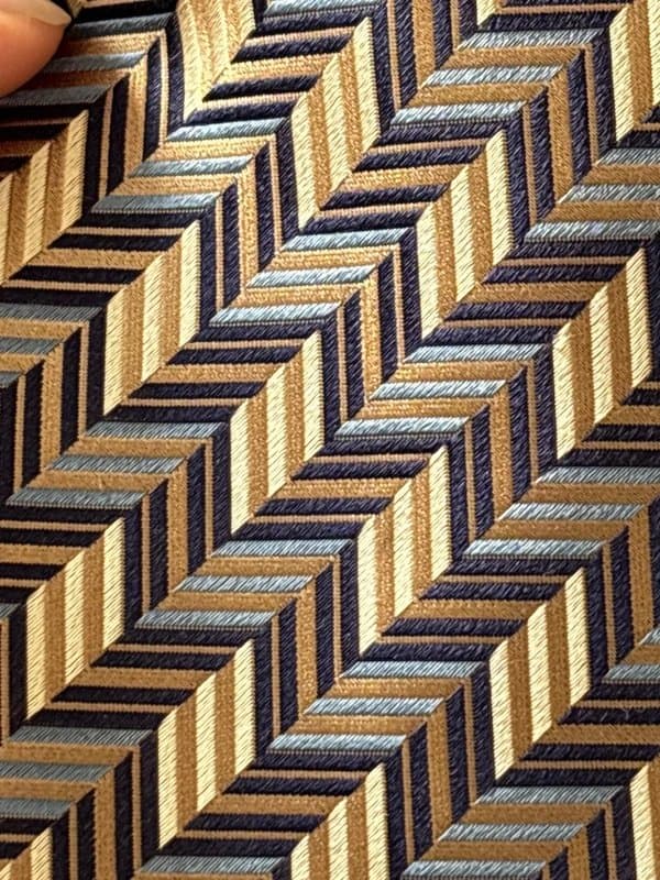 Pierre Cardin Heritage Hero! Pierre Cardin Pure Silk Geometric Tie | Made in UK | Vintage Luxury