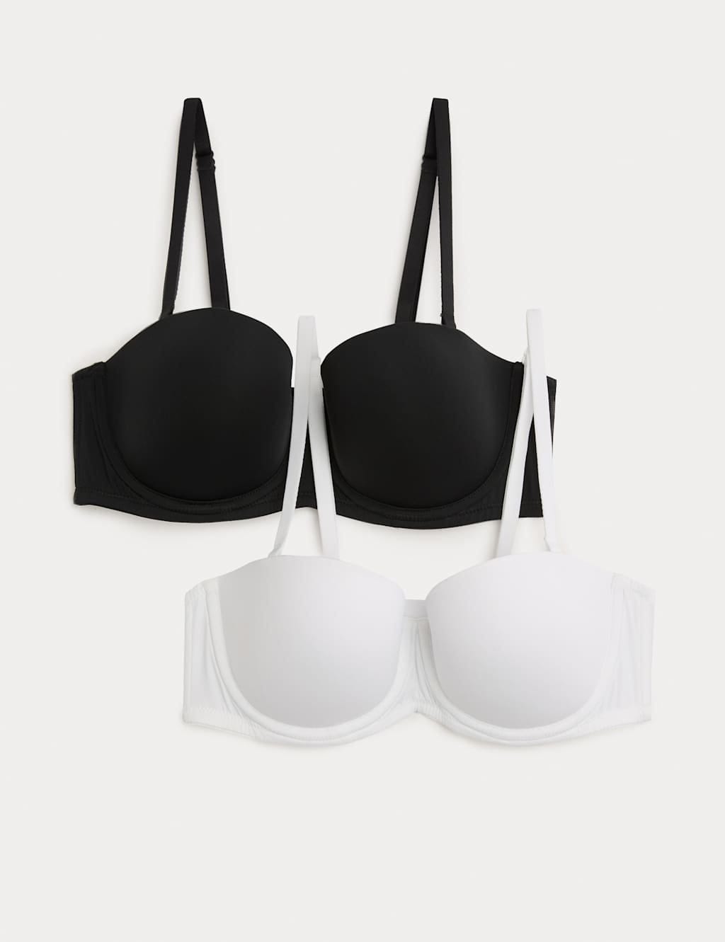 Marks & Spencer M&S 2 Pack Wired Multiway Strapless Bras A-E White Mix - 1