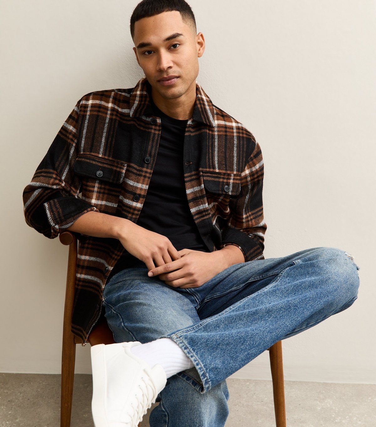 New Look Men's Black Muscle Fit T-Shirt New Look - 2