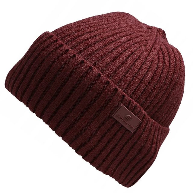 4F 4F Men's H4Z22-CAM003 Beanie in Red - 2