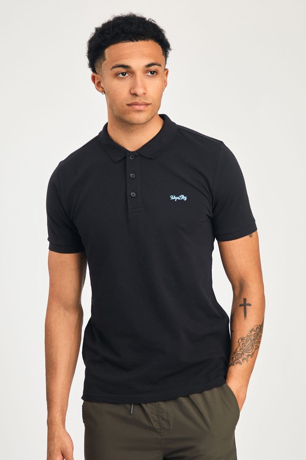 Tokyo Laundry Tokyo Laundry Men's 3-Pack Embroidered Logo Polo Shirt in Light Grey - 4