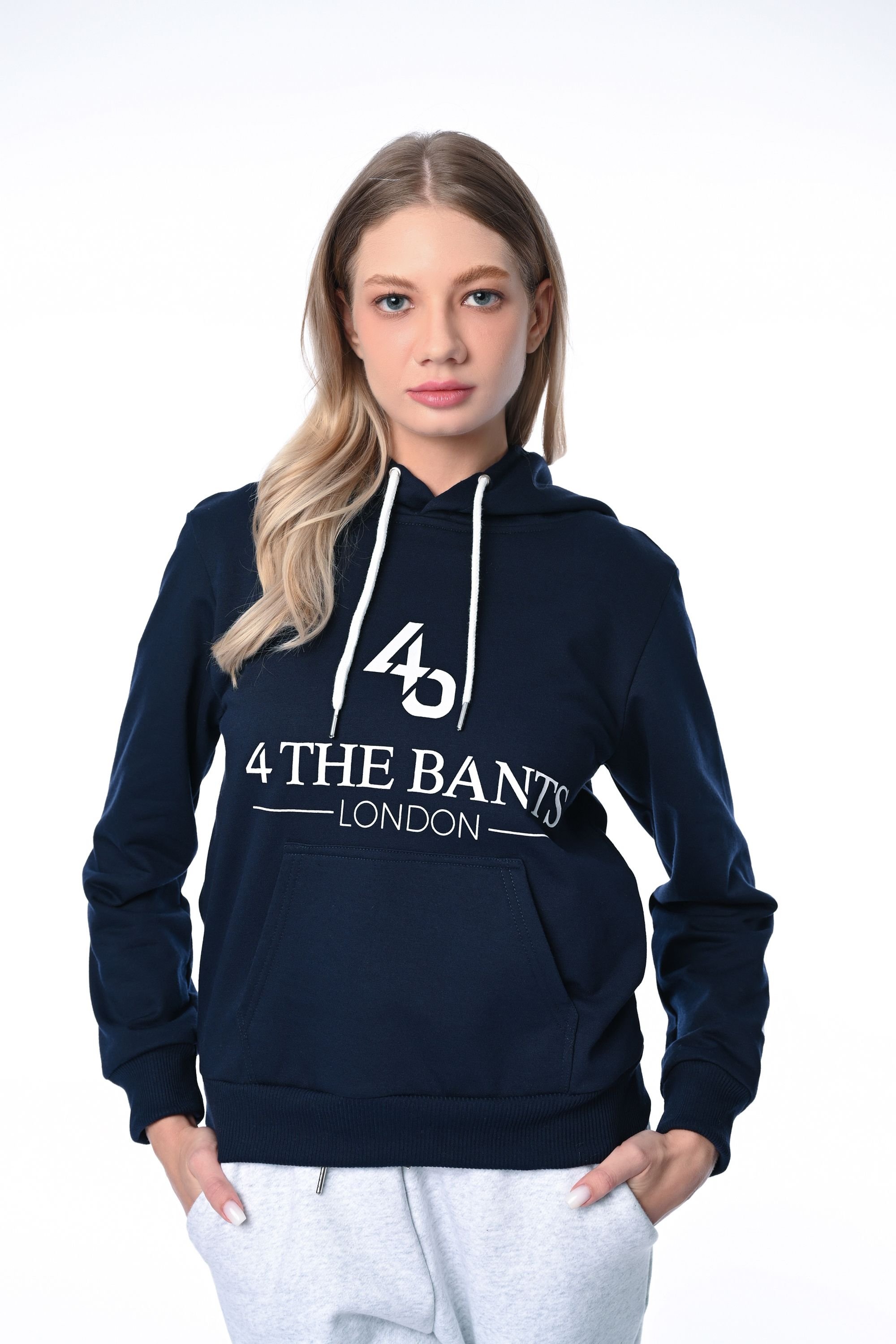 4 The Bants 4 The Bants Women's Series 2 Hoodie with Silk Lined Hood in Navy - 4