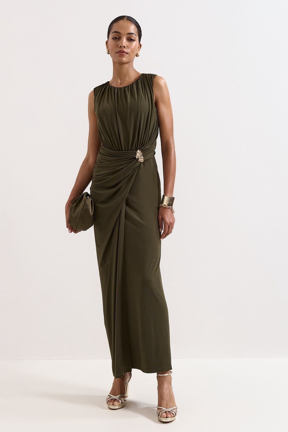 Phase Eight Phase Eight Women's Cassidy Maxi Dress in Dark Olive
