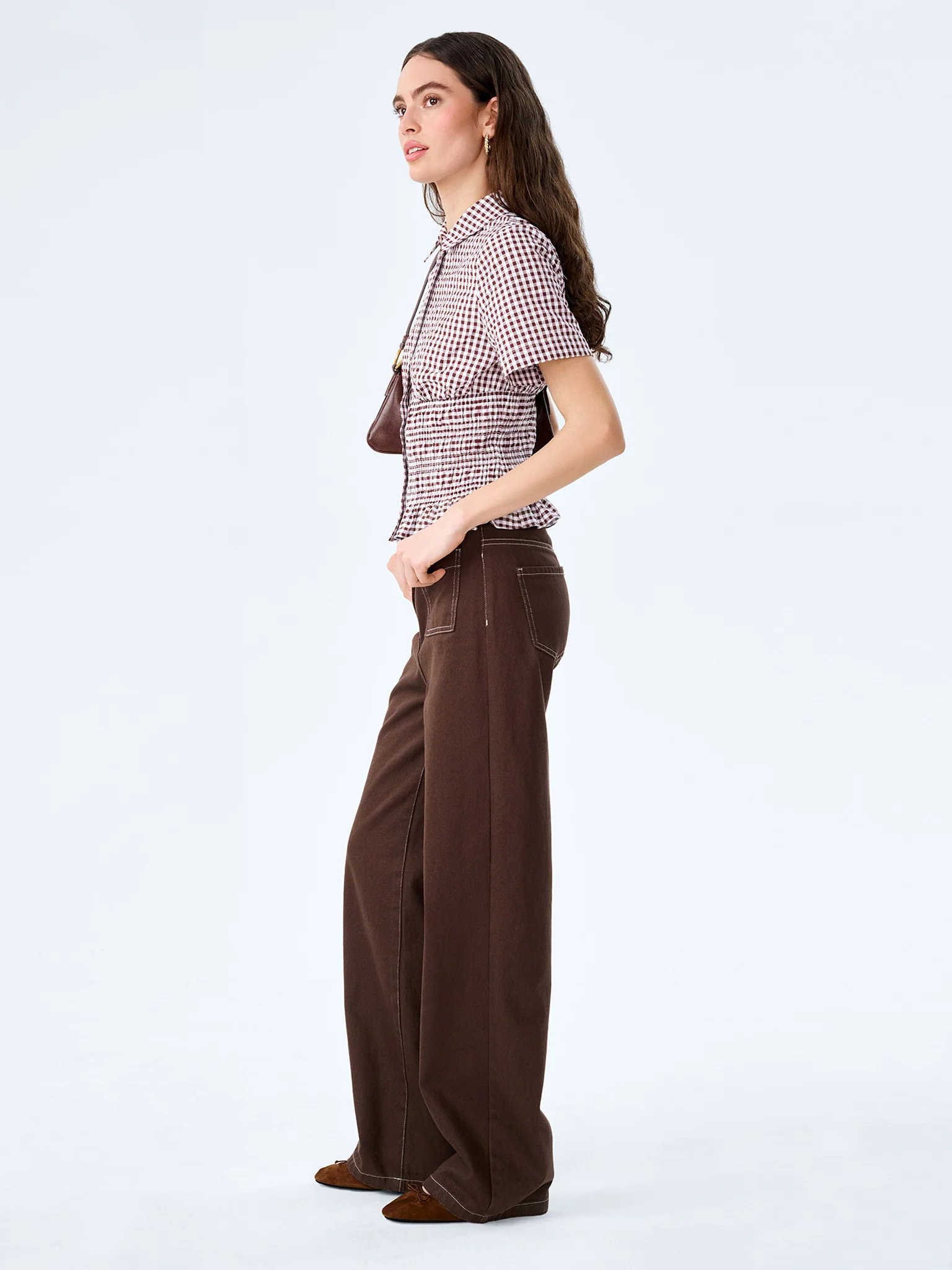 OMNES Orielle Jean in Brown - 2