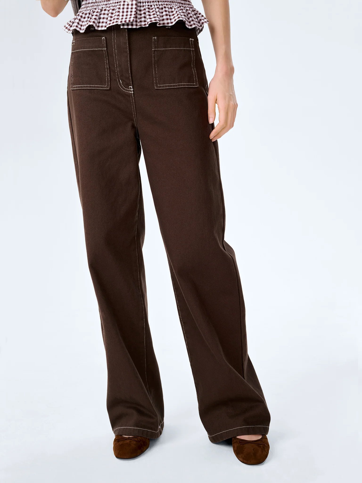 OMNES Orielle Jean in Brown - 4