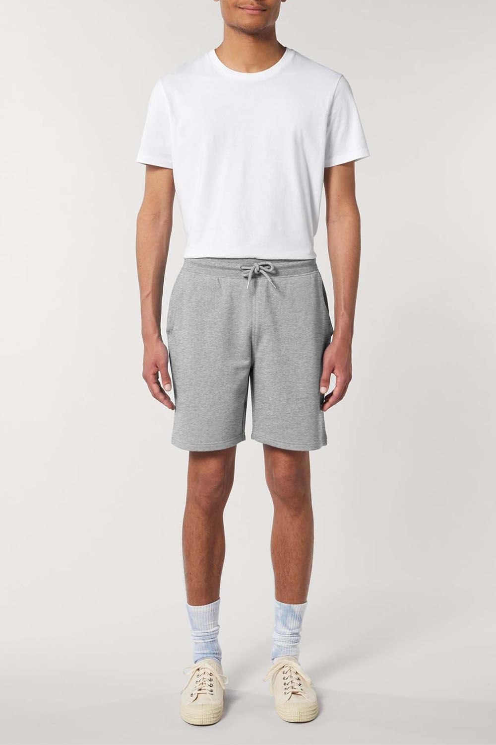 British Boxers British Boxers Heather Grey Jersey Shorts in Light Grey
