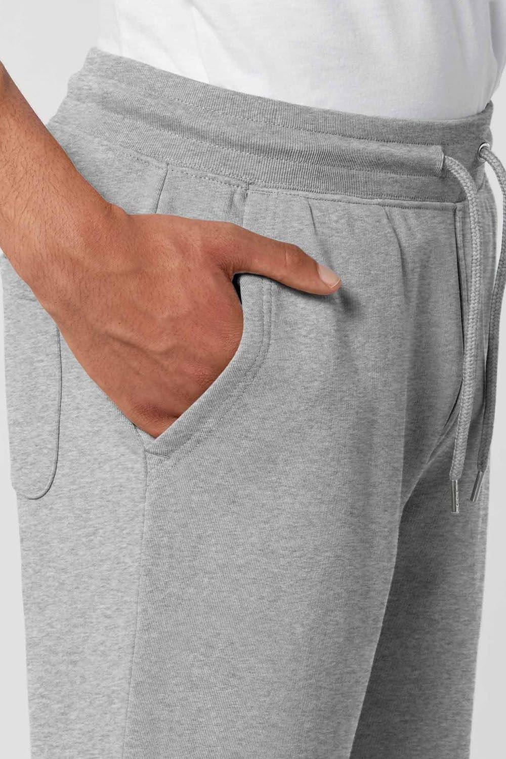 British Boxers British Boxers Men's "Heather Grey" Relax Jersey Shorts in Light Grey - 4