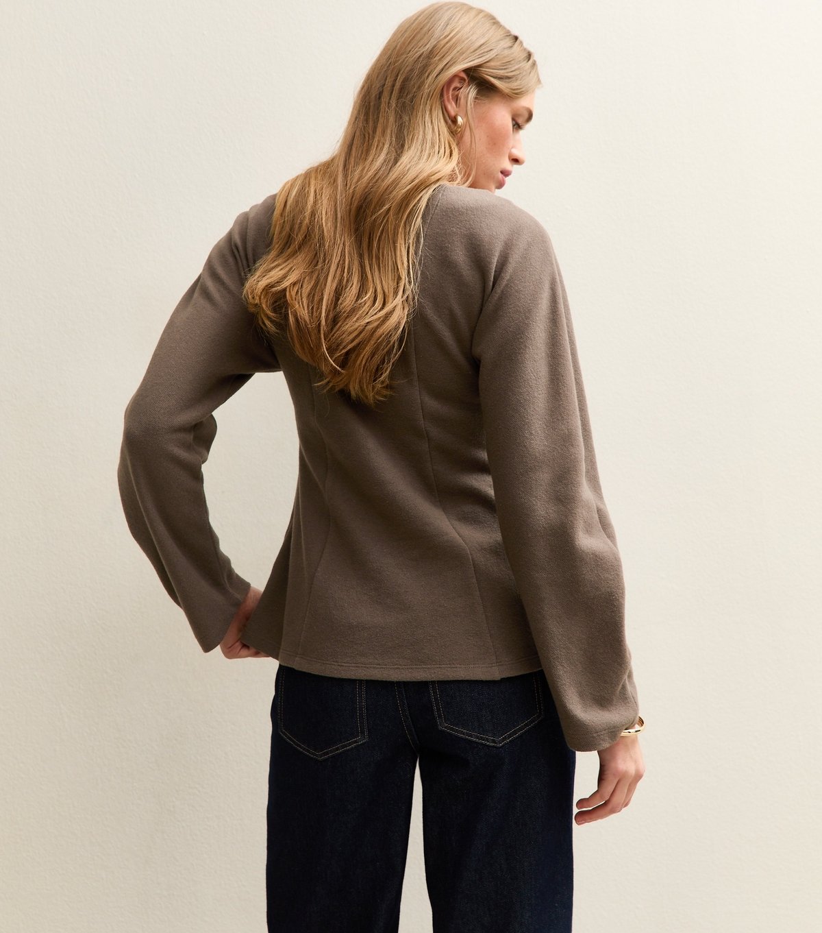 New Look Women's Mink Soft Touch Fitted Waist Top New Look - 4