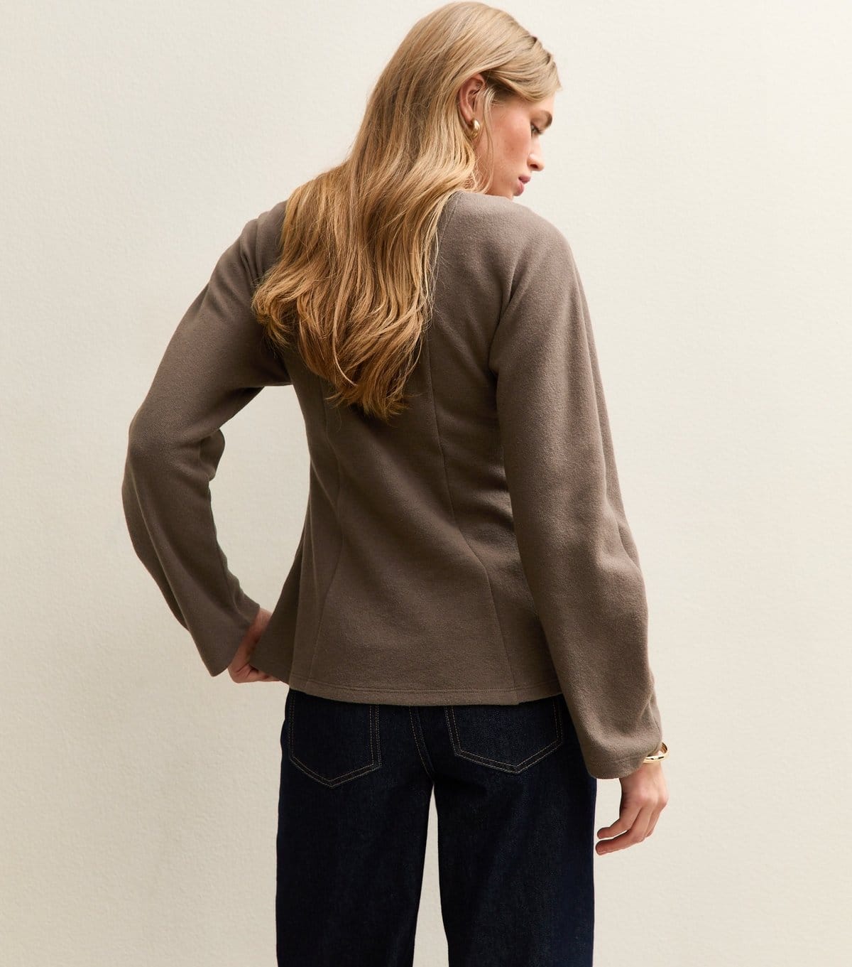 New Look Women's Mink Soft Touch Fitted Waist Top New Look - 4