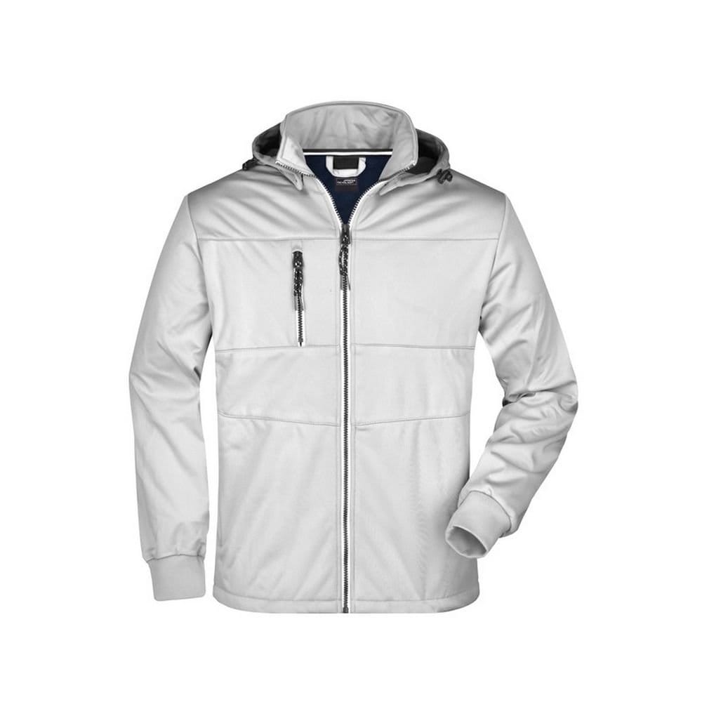 James and Nicholson James and Nicholson Men's Maritime Softshell Jacket in Off-White - 1