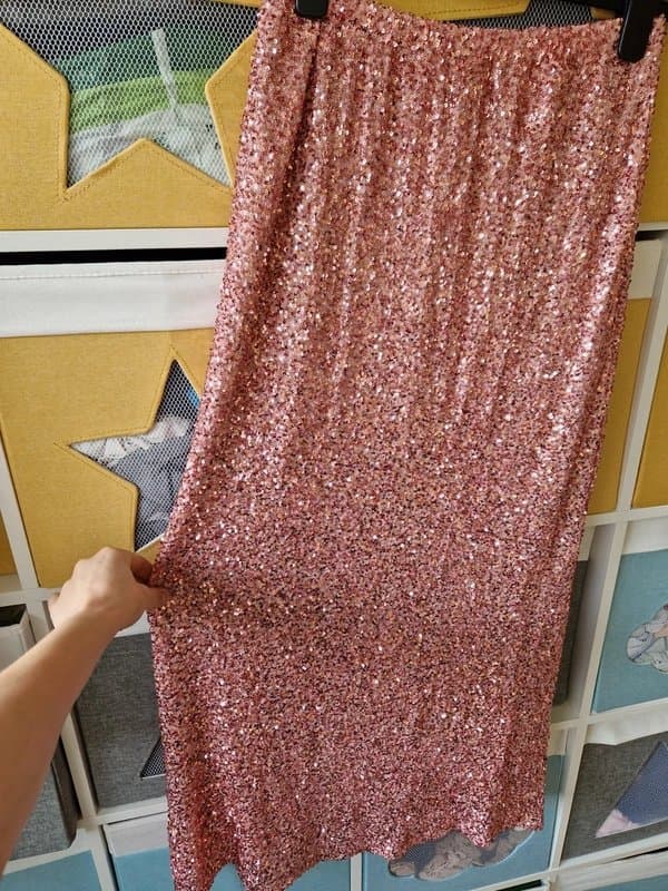 Never Fully Dressed Never fully dressed women's pink sequin Dorris skirt size 10