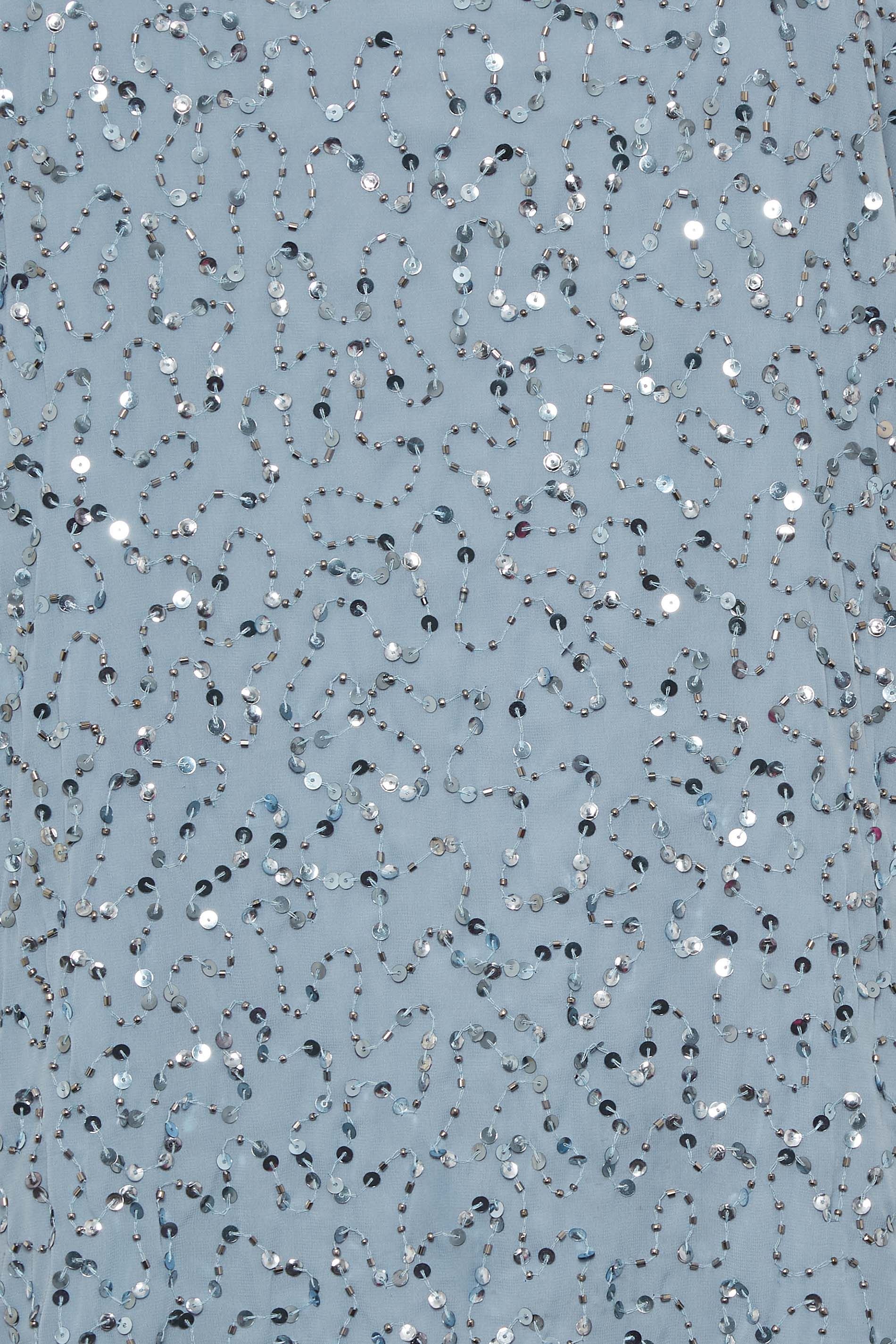 Yours Yours Women's Cape Dress in Light Blue - 3