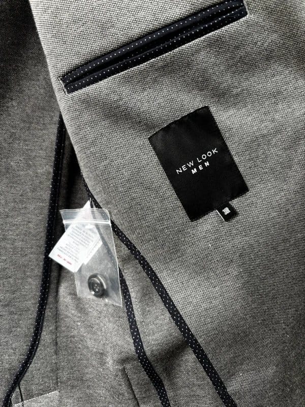 New Look Men Grey Blazer Jacket