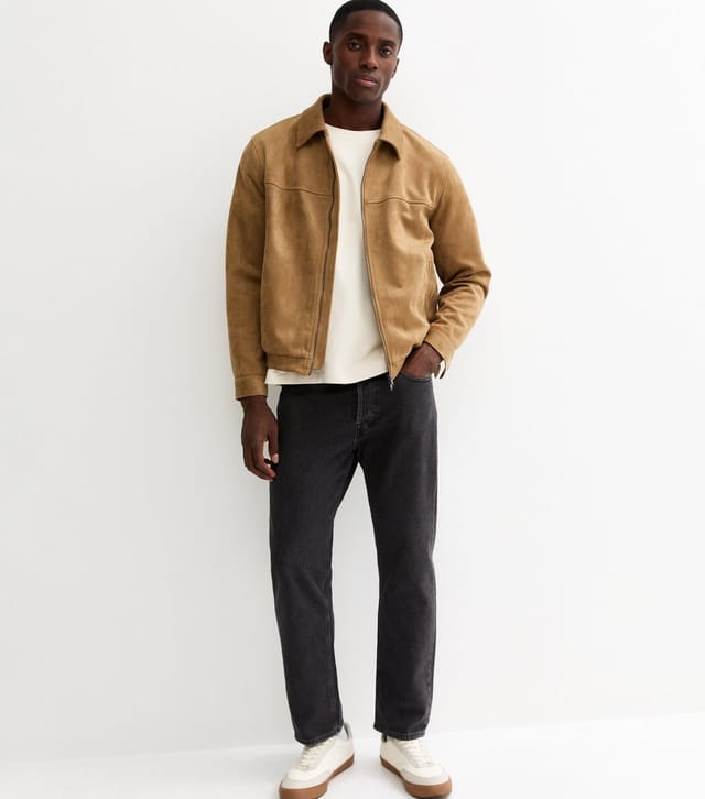 jack & jones Men's Black Regular Faded Slim Leg Jeans Jack & Jones New Look - 2