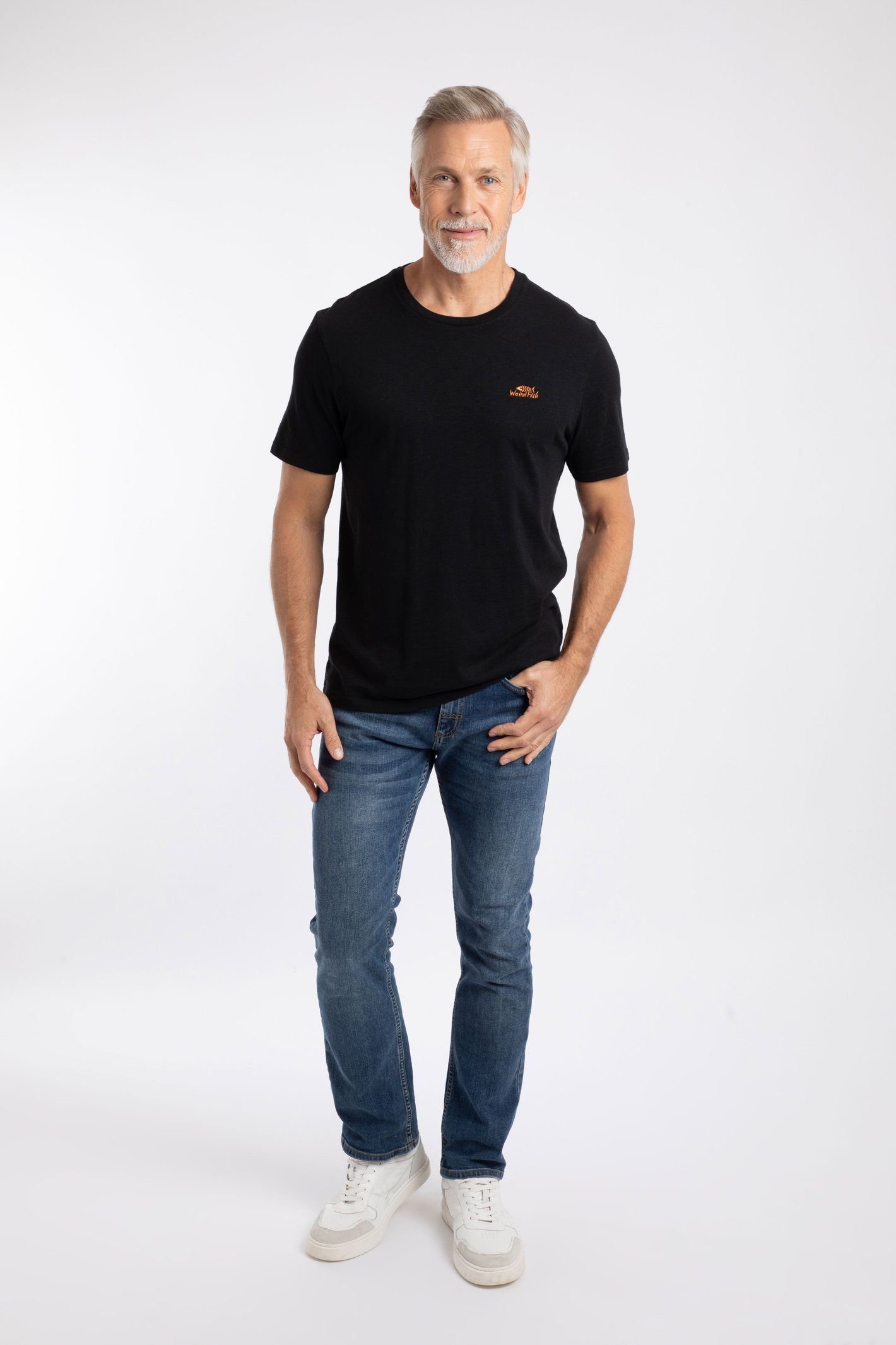 Weird Fish Weird Fish Men's Fished Branded T-Shirt in Black - 4