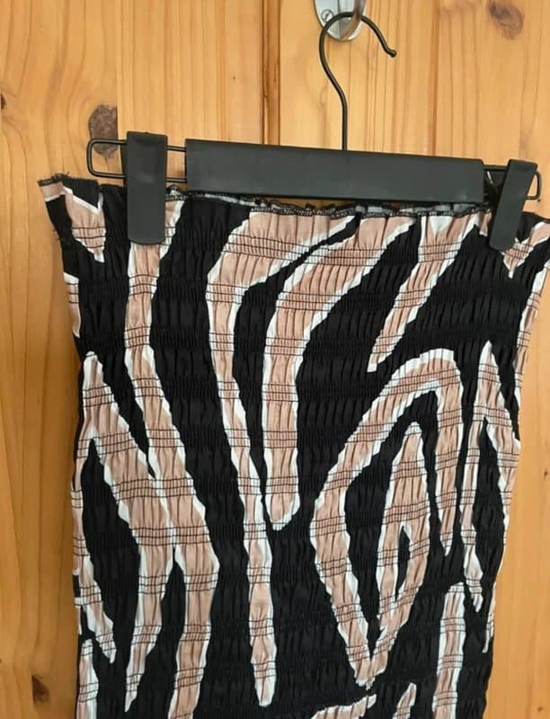 Never Fully Dressed Never Fully Dressed Pattern Ruched Skirt