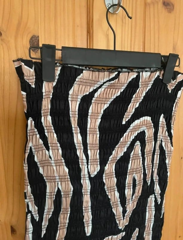 Never Fully Dressed Multi-Pattern Ruched Skirt