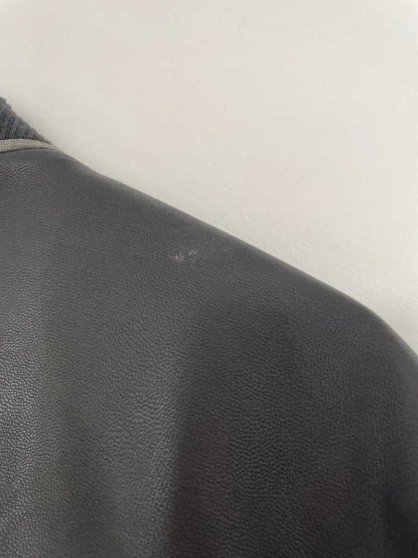 ASOS ASOS design faux leather bomber jacket
