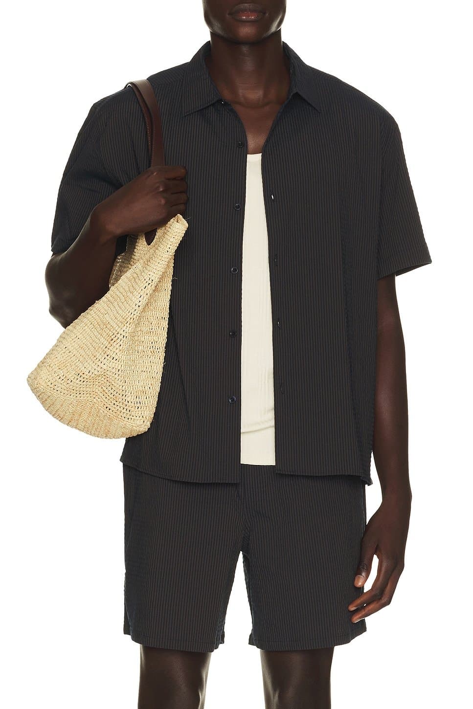 revolve Rowan Seersucker Boxy Shirt