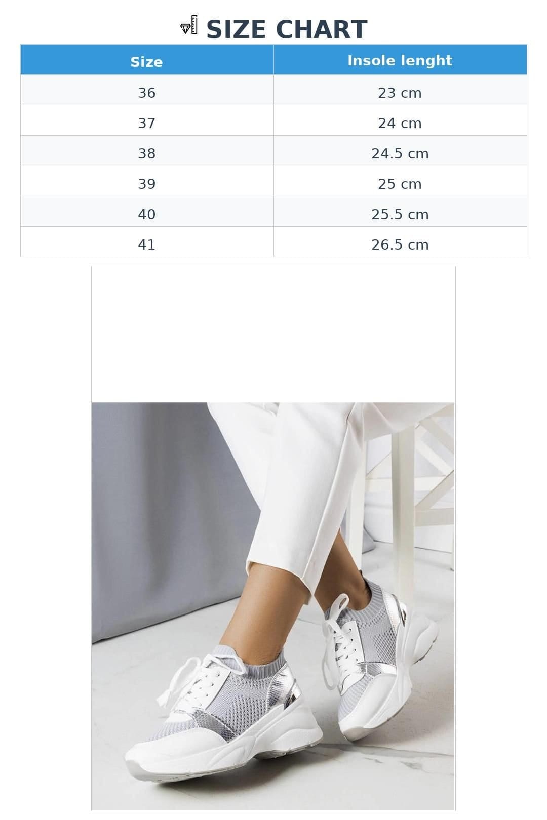 Love Lace Love Lace Women's Ann Wedge Sneakers with White Rubber Sole for Summer Comfort in Grey - 4