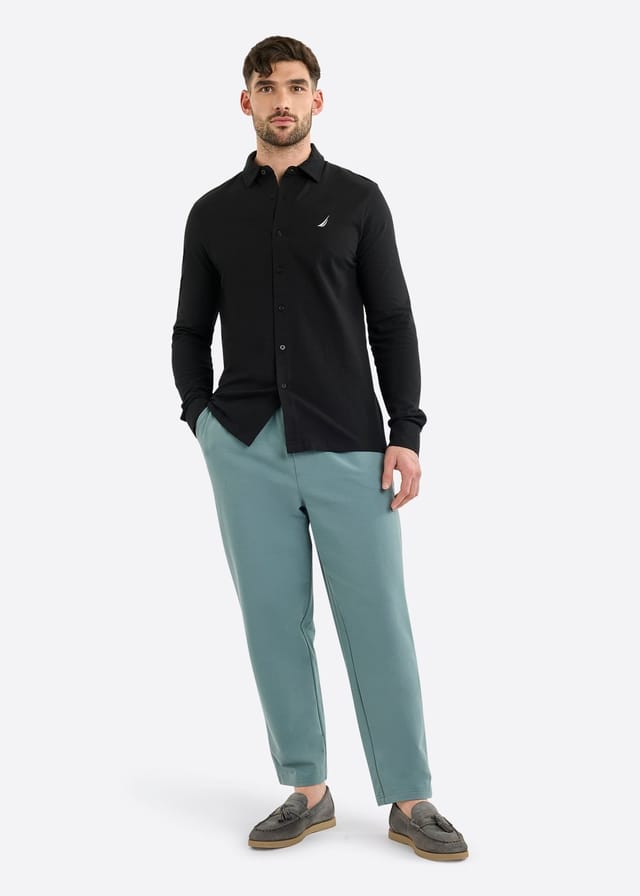 Nautica Nautica Men's Upton LS Shirt in Black - 3