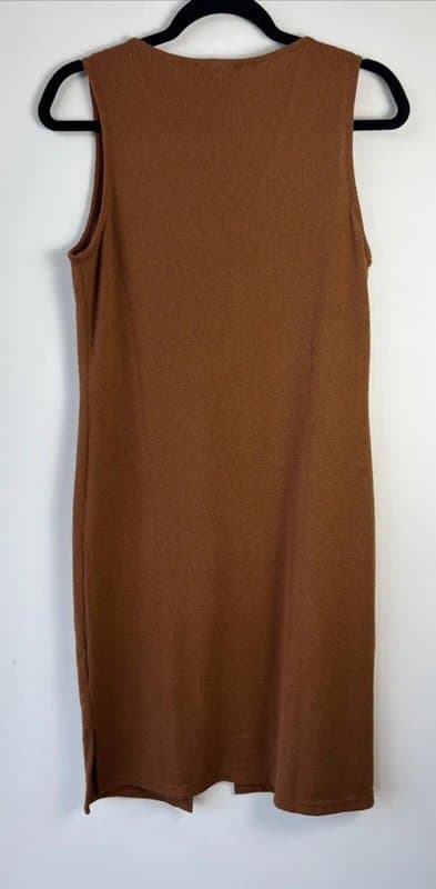 New Look New look - sleveless knit long top - size 12 - brown