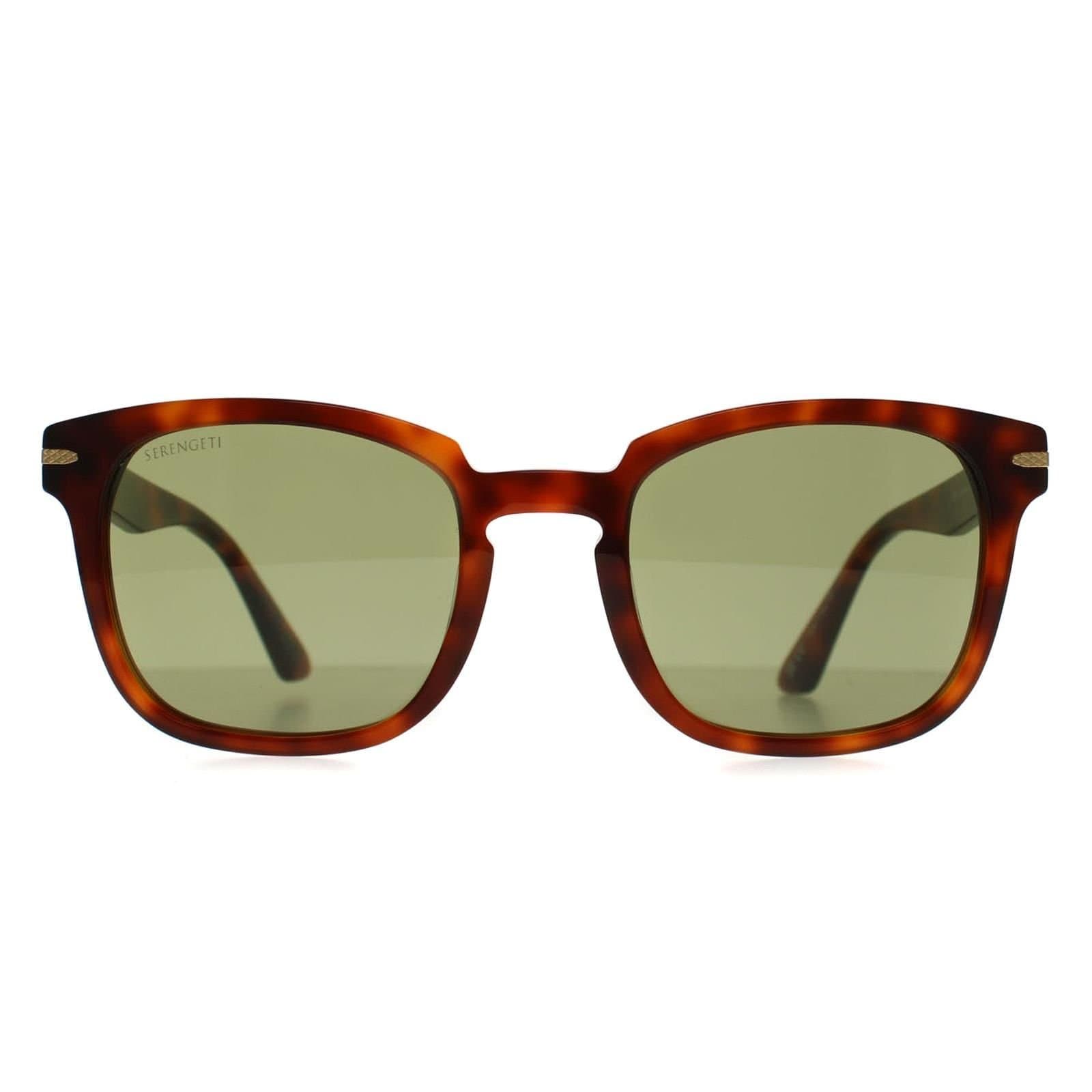 Serengeti Serengeti Men's Square Shiny Classic Havana Mineral 555nm Photochromic Ethan in Brown
