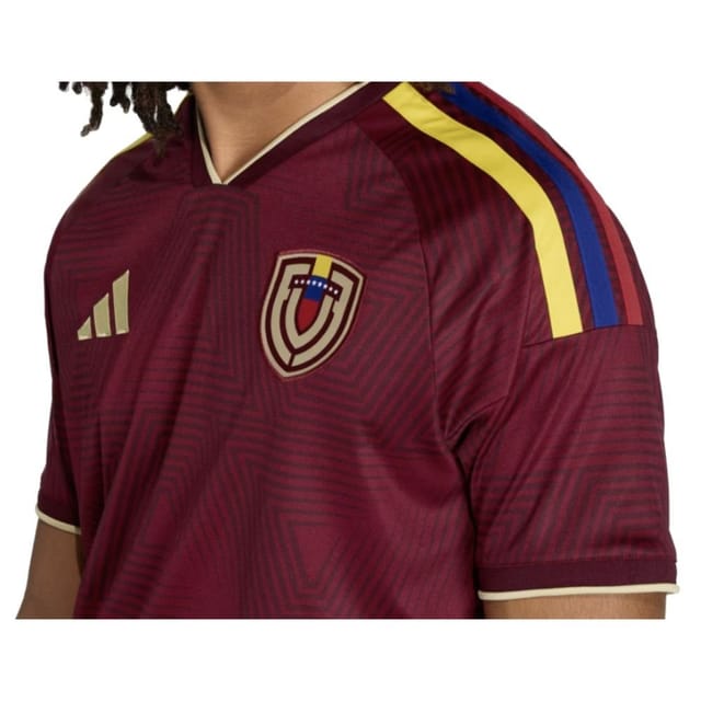 Venezuela Venezuela Men's Personalised 2026 2027 Home Shirt in Burgundy - 2