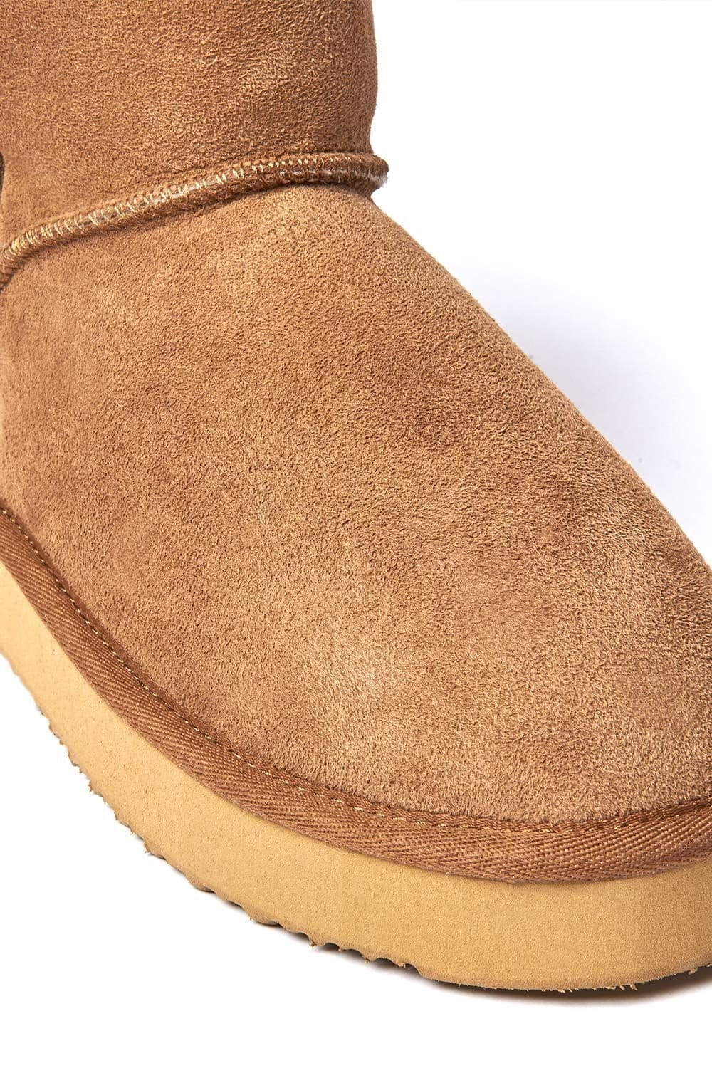 Moshulu Moshulu Women's 'Wattle 2' Sheepskin Bootie Slipper in Tan - 4