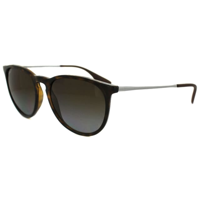 Ray-Ban Ray-Ban Women's Round Tortoise & Gunmetal Brown Gradient Polarized Erika 4171 Sunglasses - 2