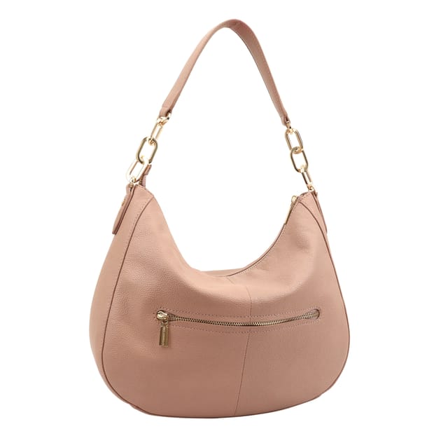 Paul Costelloe Paul Costelloe Women's Bisbee Leather Shoulder Bag in Rose - 2