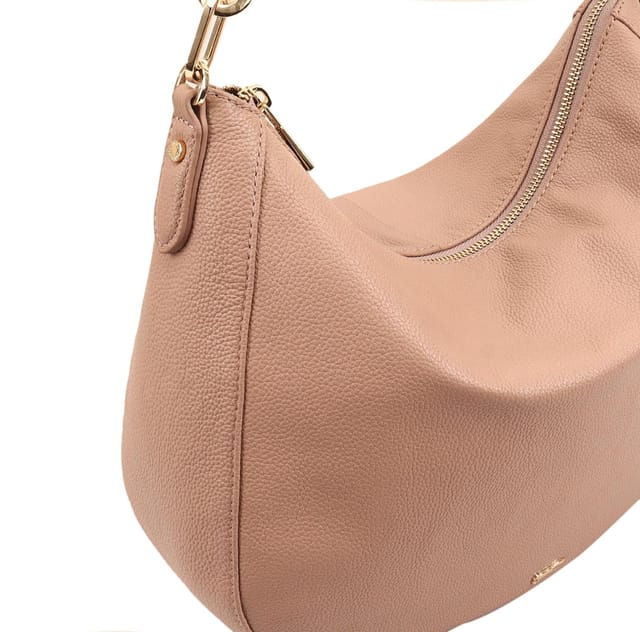Paul Costelloe Paul Costelloe Women's Bisbee Leather Shoulder Bag in Rose - 3