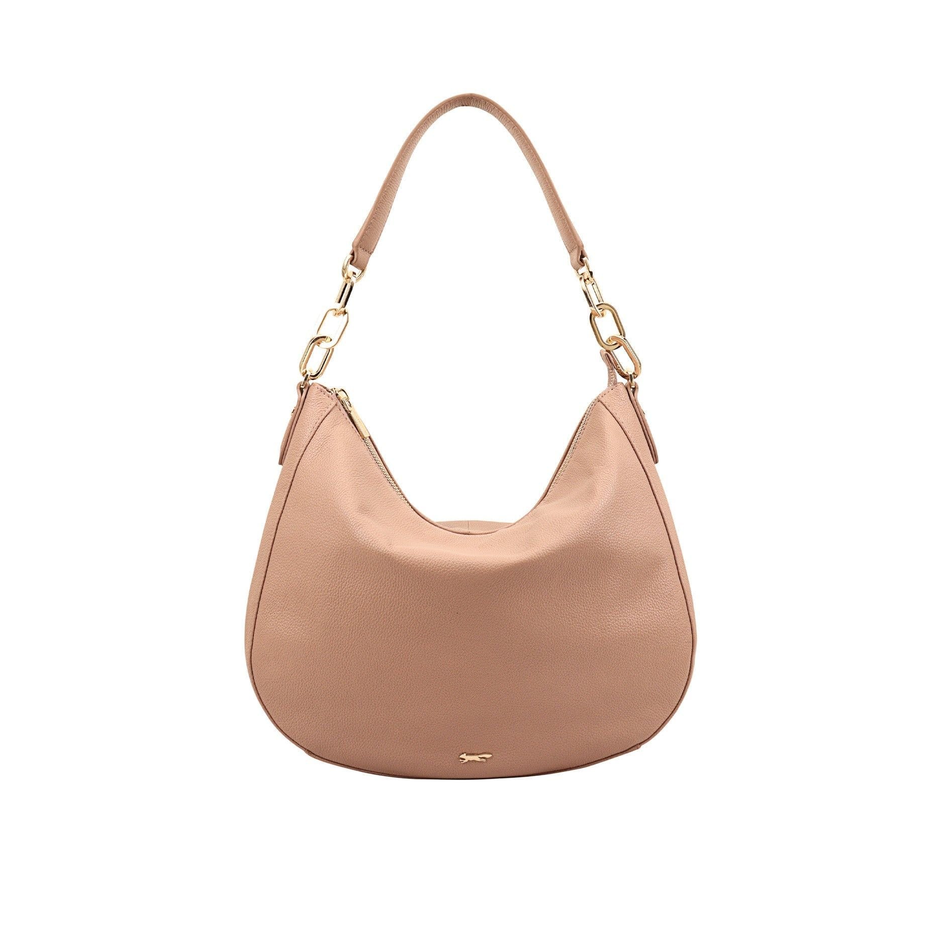 Paul Costelloe Paul Costelloe Women's Bisbee Leather Shoulder Bag in Rose - 4