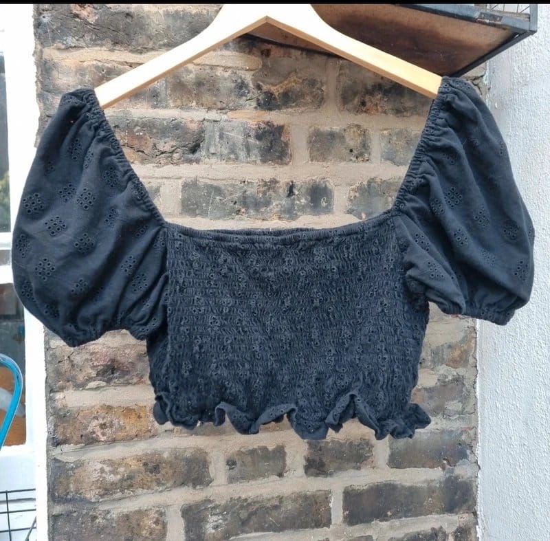 Lovely embroidery romantic cotton top