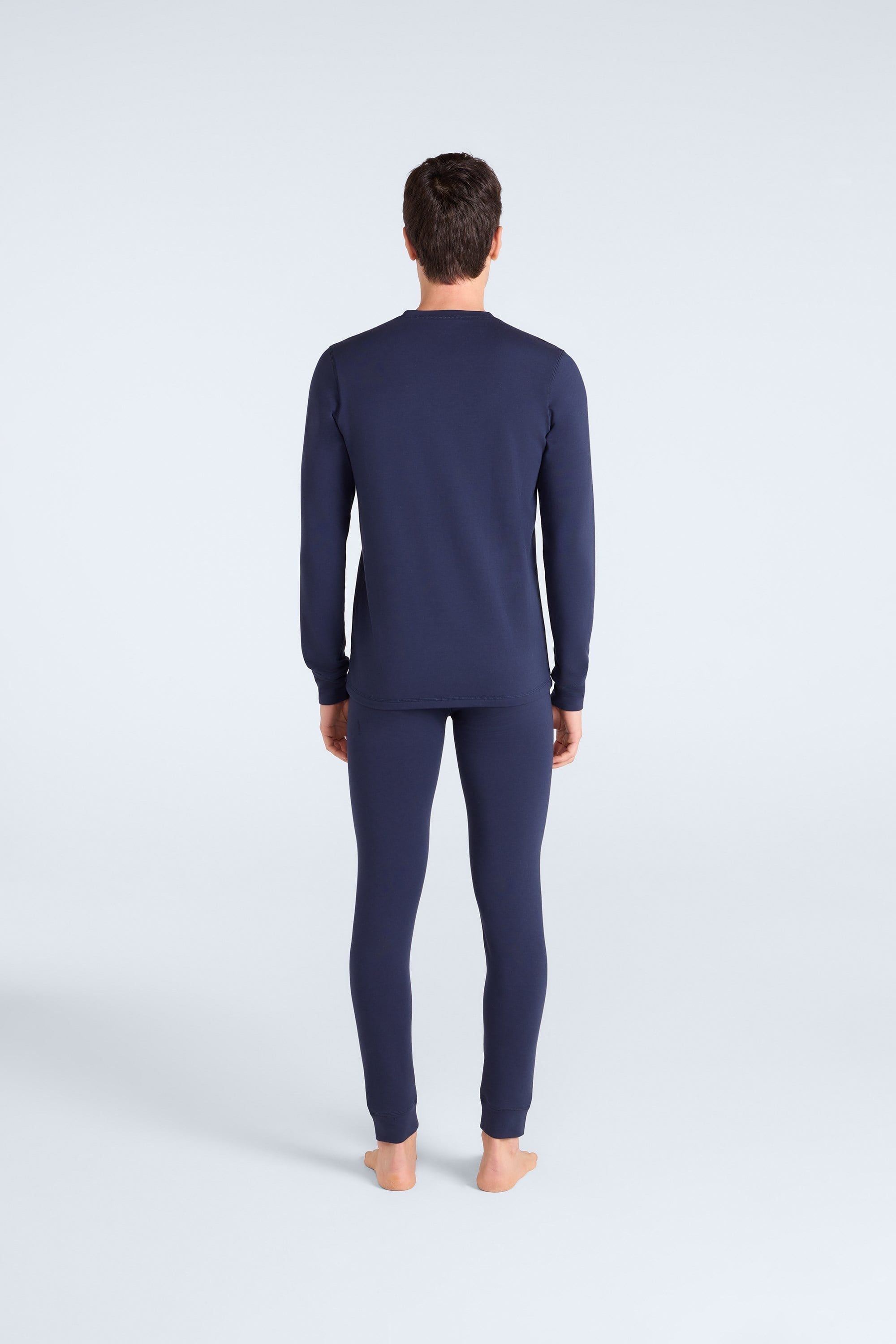 Animal Animal Men's 'Blaze' Warm & Cosy Lightweight Soft Comfy Baselayer Thermal Top in Dark Blue - 4