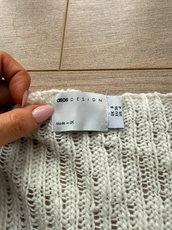 ASOS Design Crochet knot long sleeve top - 1