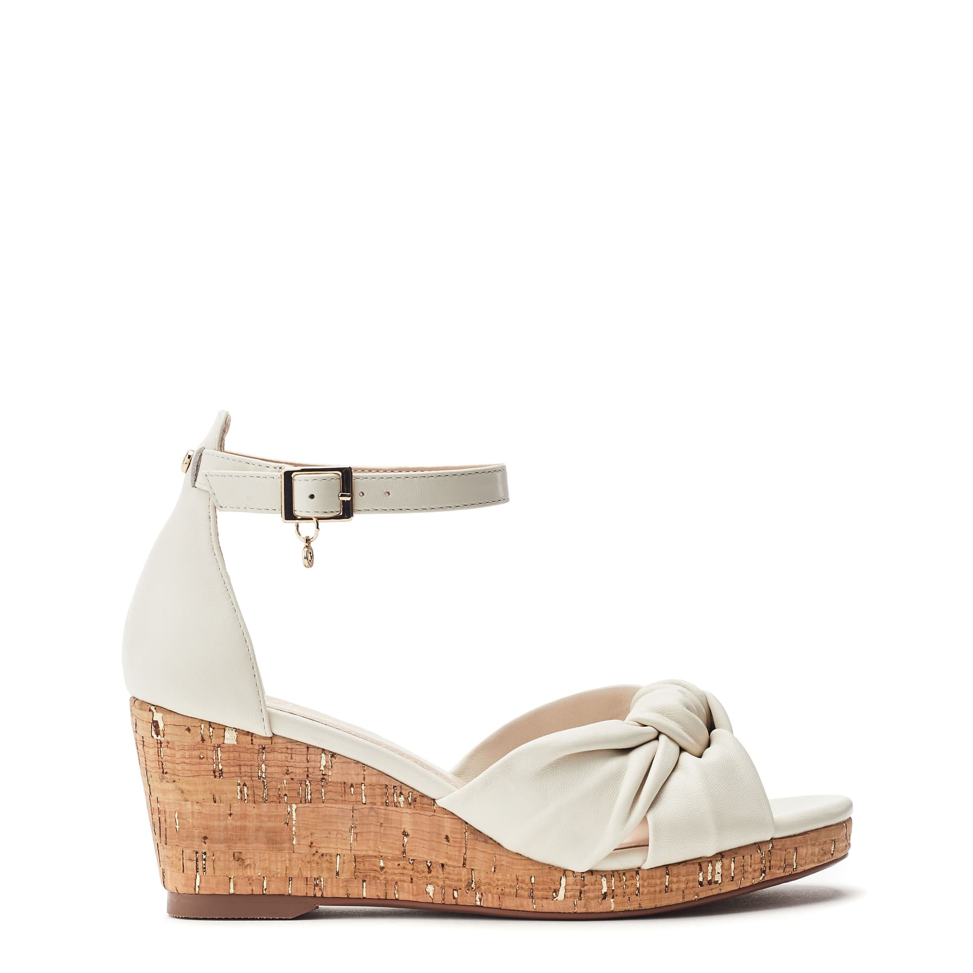 Moda In Pelle Moda In Pelle Off-White Leather Wedges