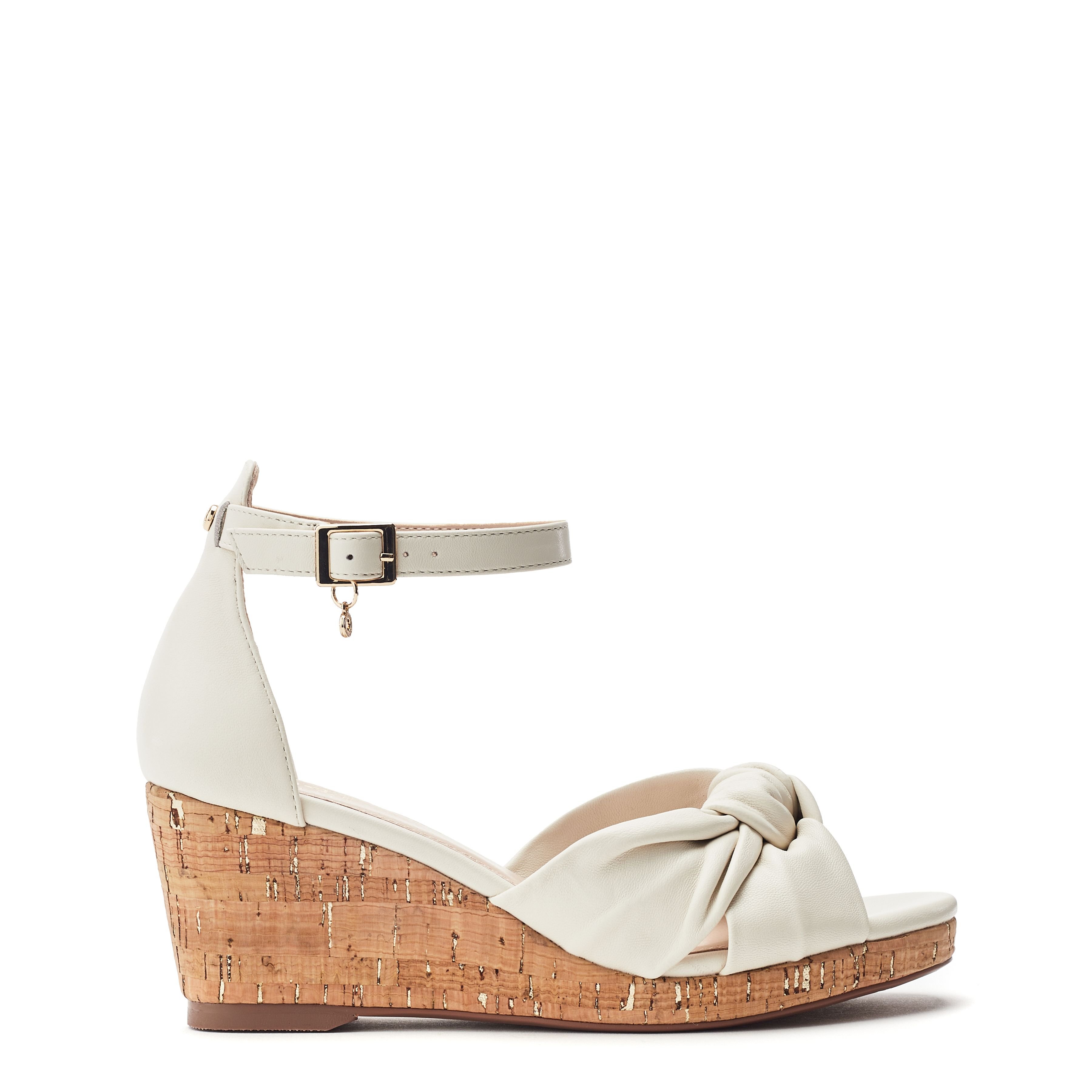 Moda In Pelle Moda In Pelle Women's 'Muscari' Leather Wedges in Off-White - 2