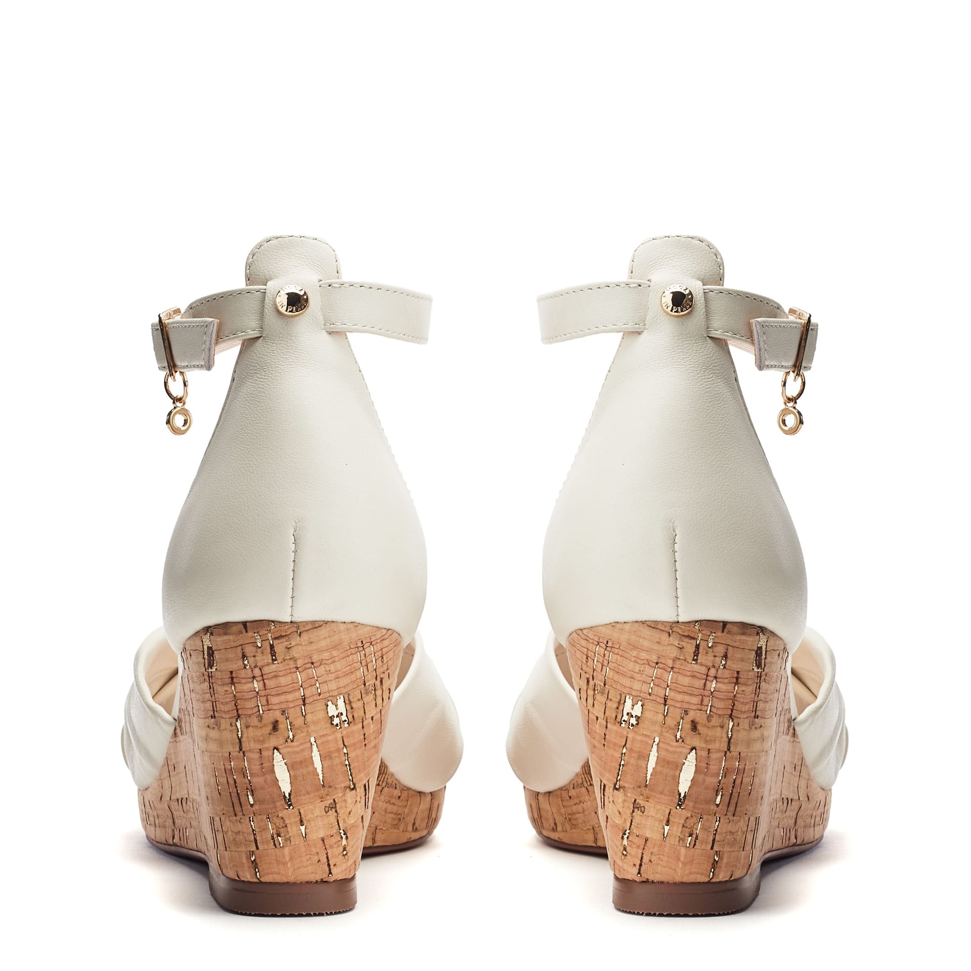 Moda In Pelle Moda In Pelle Women's 'Muscari' Leather Wedges in Off-White - 4