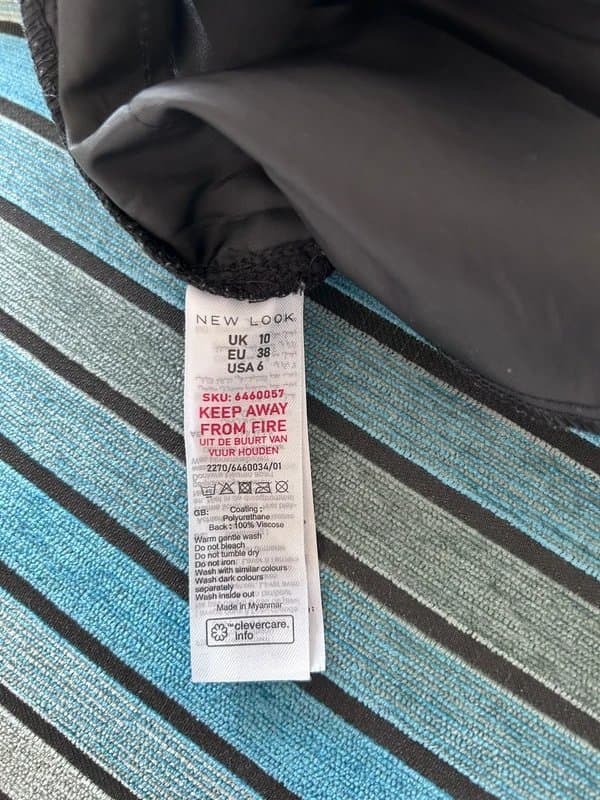 New Look New Look Wet Look Trousers Size 10