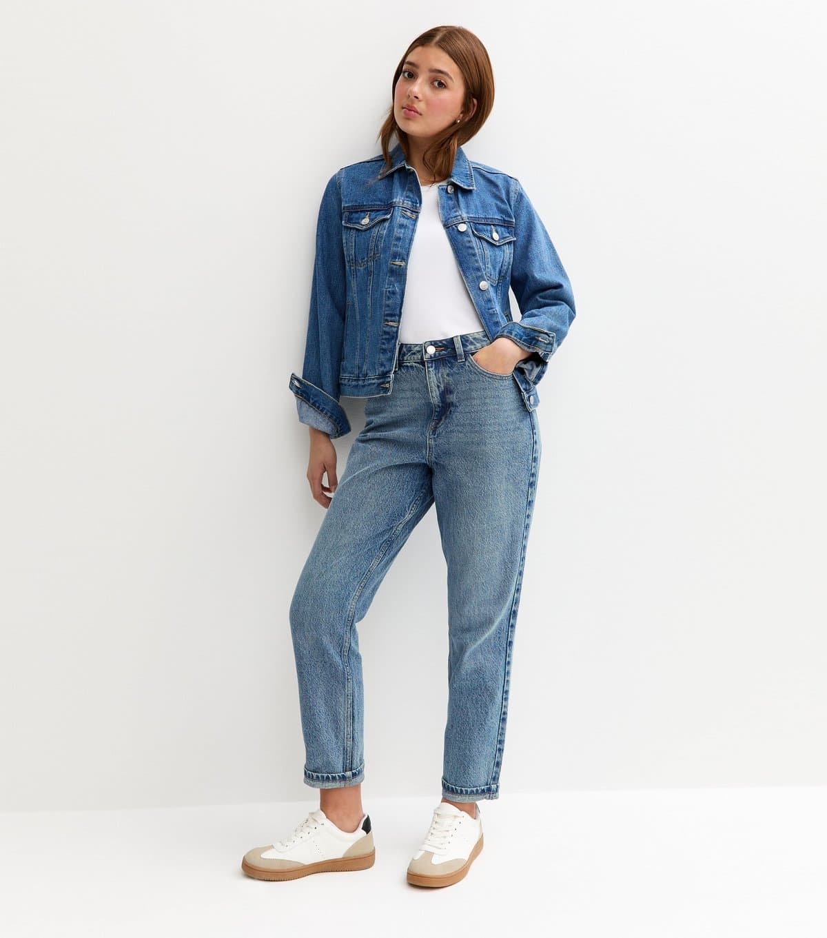 New Look Girls' Blue Mom Jeans New Look
