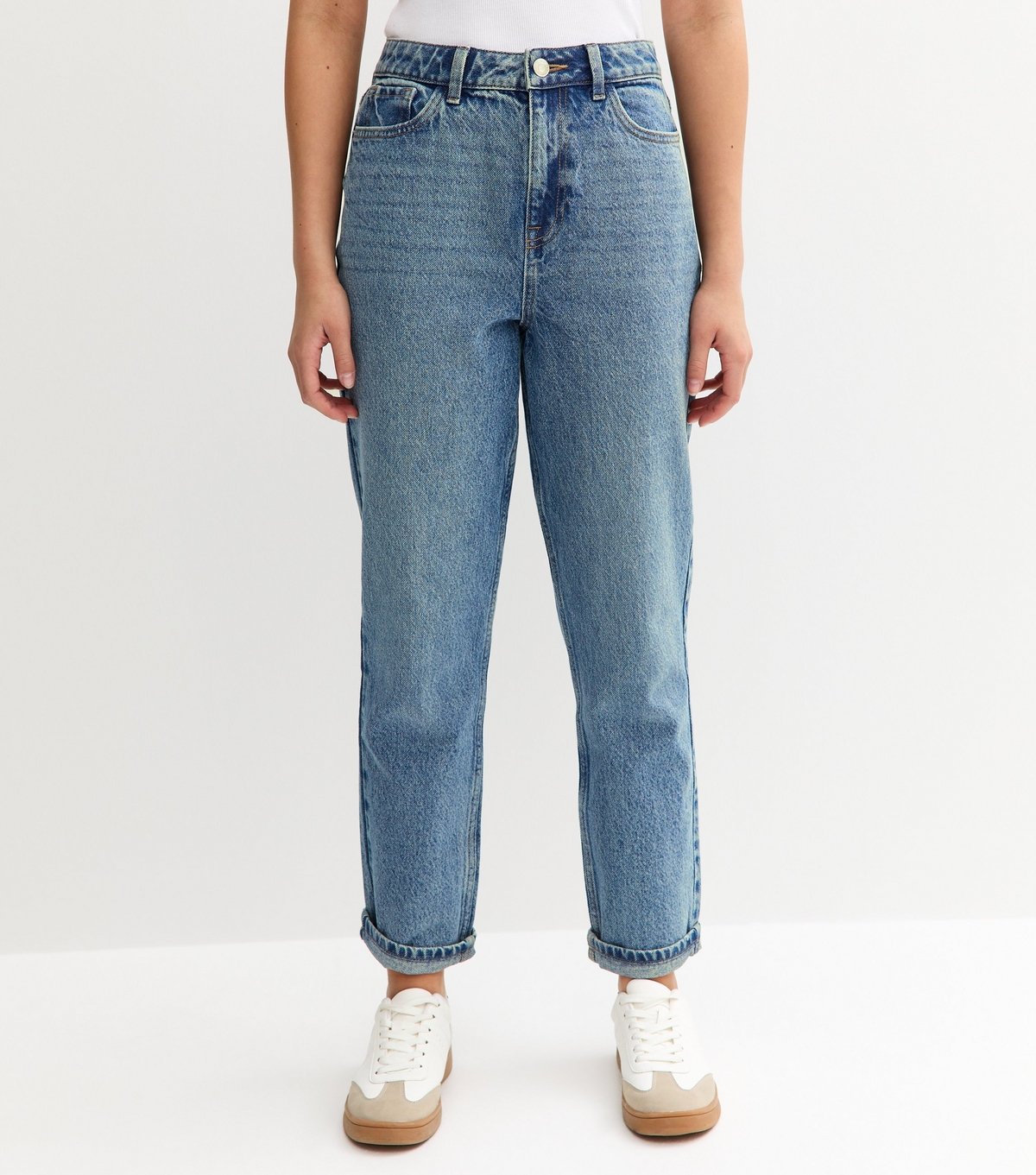 New Look Girls' Blue Mom Jeans New Look - 2