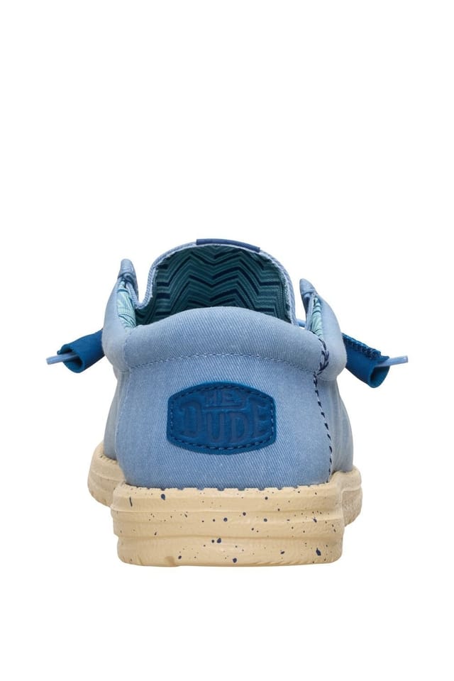 HEY DUDE Hey Dude Men's Wally Stretch Canvas Slip on Shoe in Blue - 2