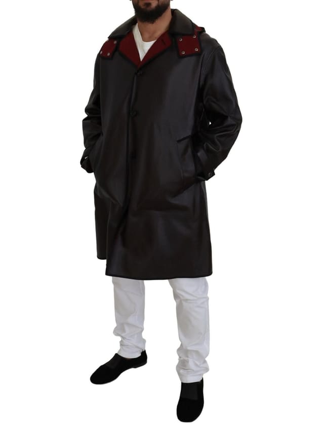 Dolce & Gabbana Dolce & Gabbana Men's Black Trench Hooded Parka Cotton Jacket - 2