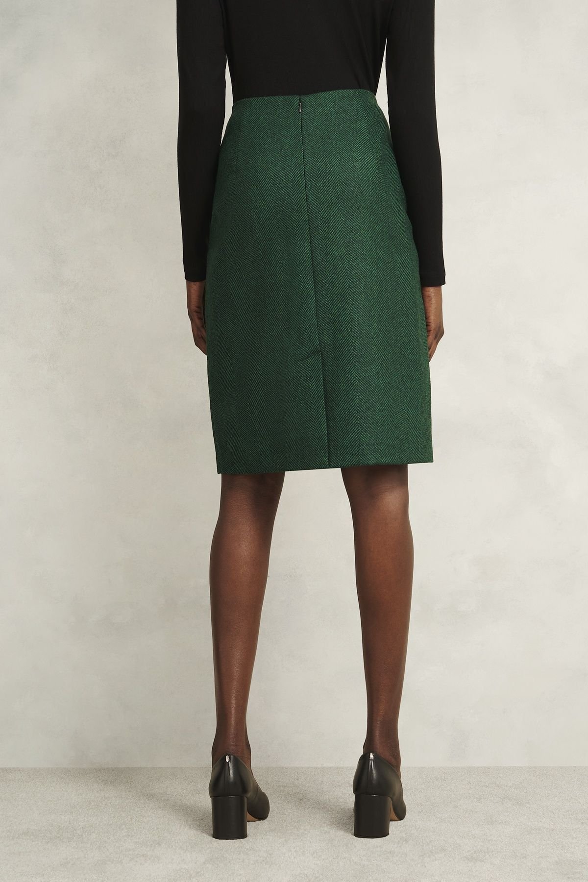 Hobbs London Hobbs London Women's Daphne Skirt in Bottle Green - 4