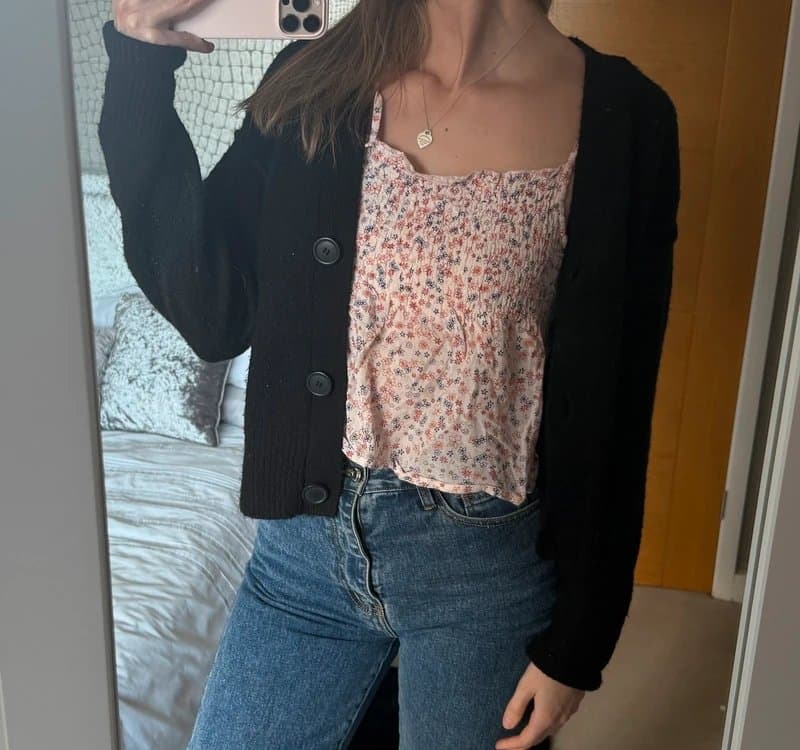 New Look Black new look thick cardigan