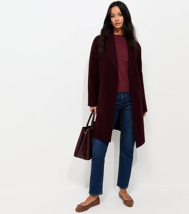 New Look Women's Dark Burgundy Midweight Crew Neck Jumper New Look - 2