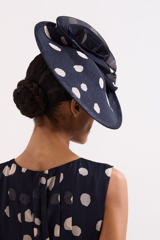 Phase Eight Phase Eight Women's Spot Disc Fascinator in Dark Navy - 3